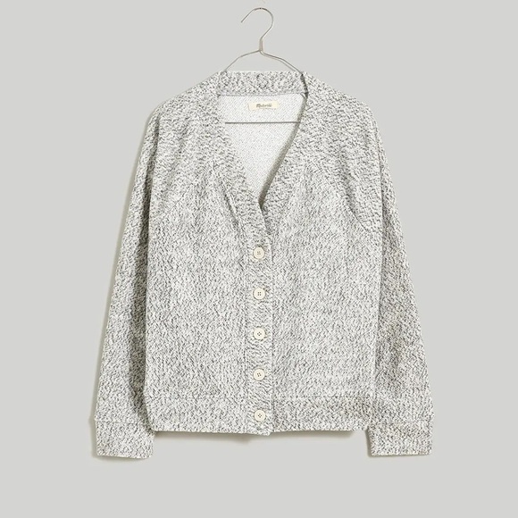 MadeWell Brushed Bouclé Raglan-Sleeve Cardigan NN303 - Picture 5 of 6